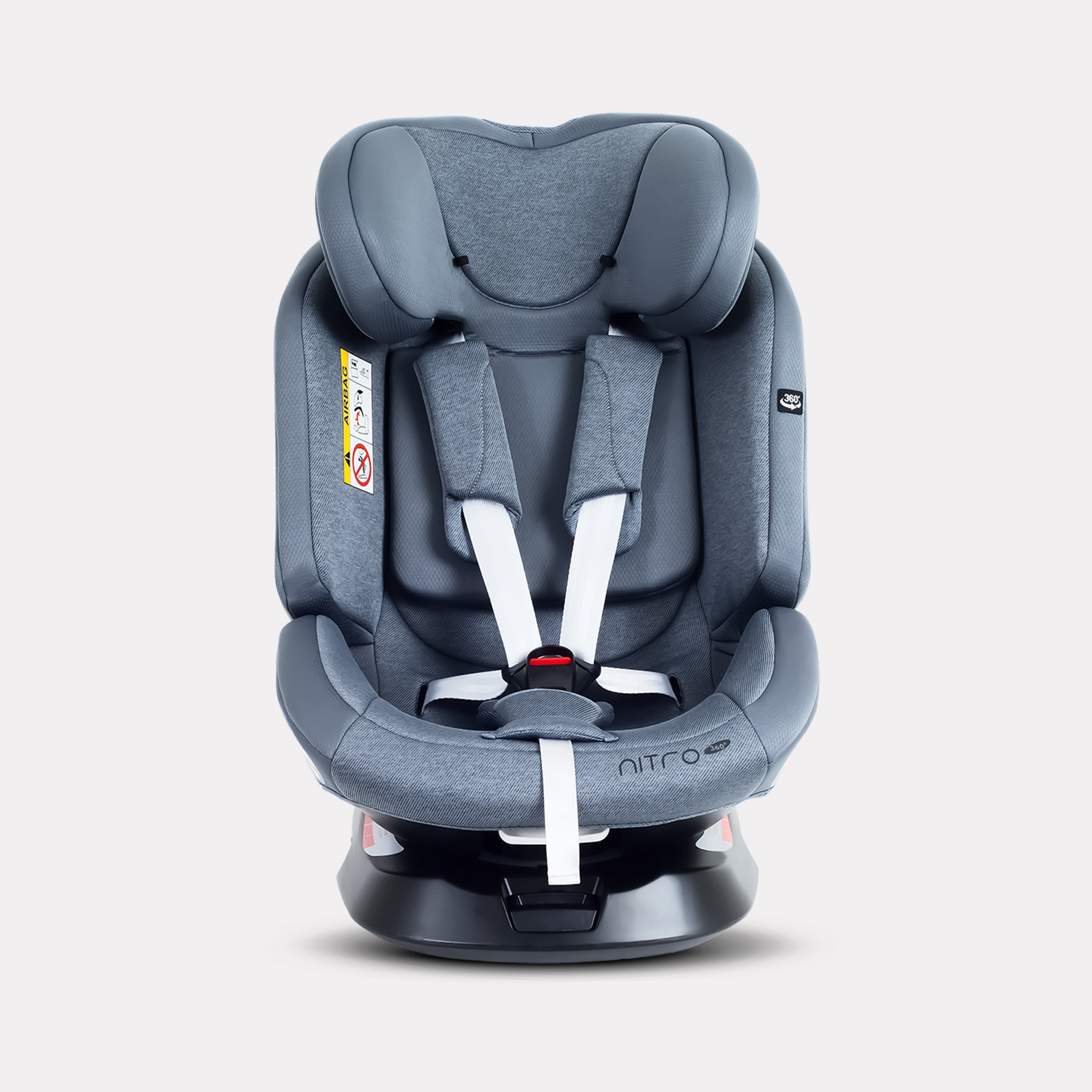Автокресло Rant Nitro new isofix Isofix 0+/1/2/3 (0-36 кг) серый - фото 5