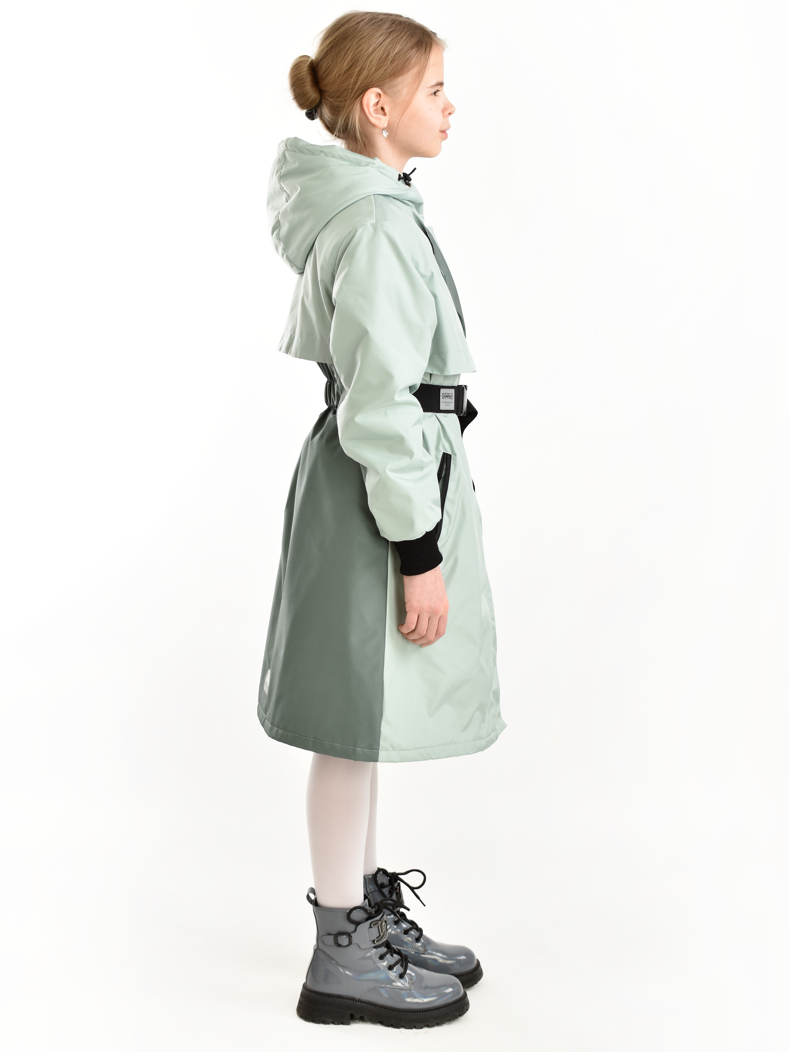 Пальто AllisZhuk 00_476/зеленый дым - фото 4