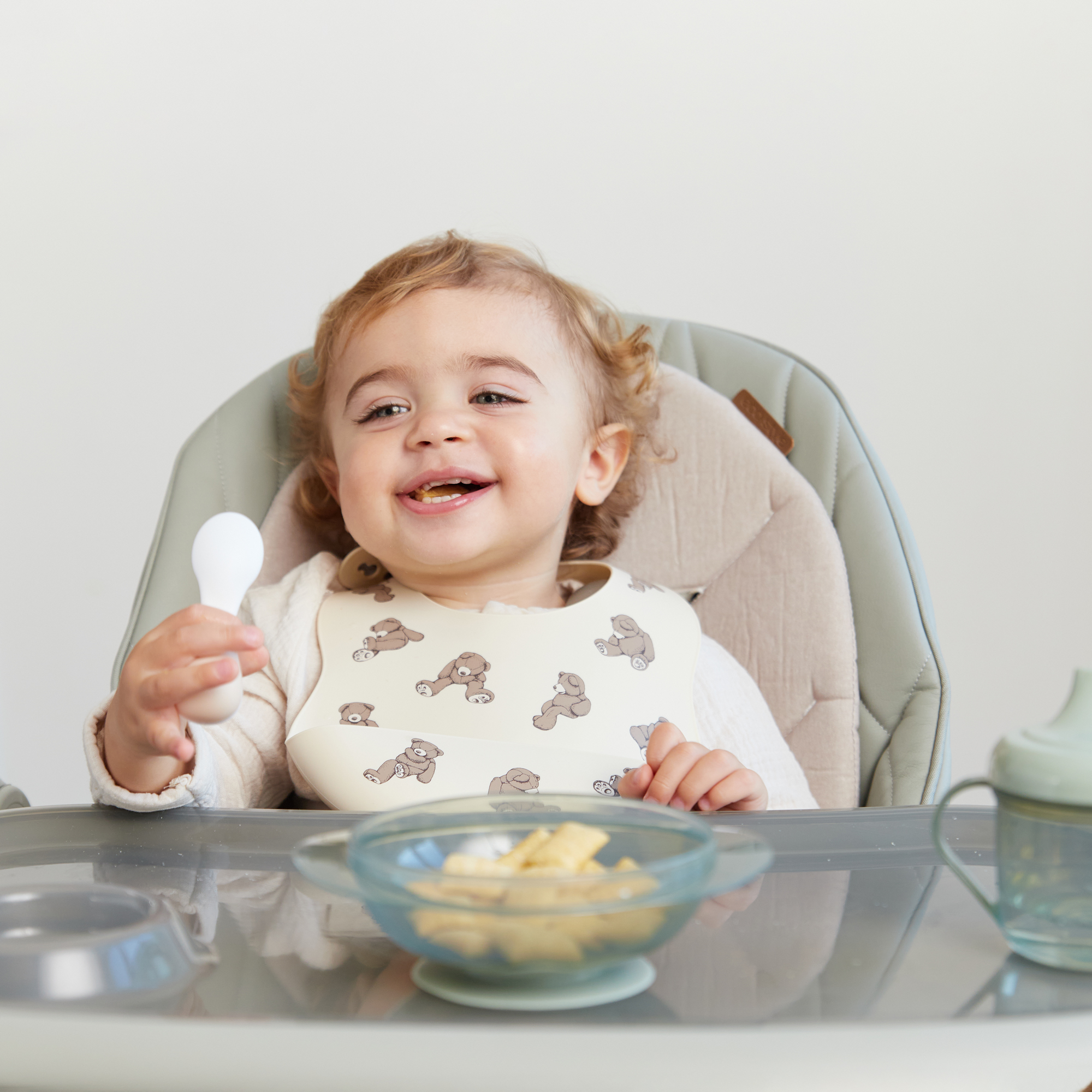 Детские столовые приборы Happy Baby ложка и вилка - фото 8