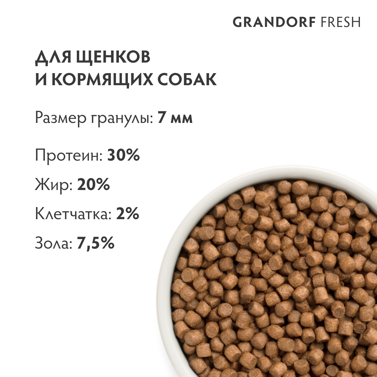 Корм для щенков Grandorf Fresh Dog Puppy Lamb/Sweet Potato Свежее мясо ягненка 1кг - фото 2