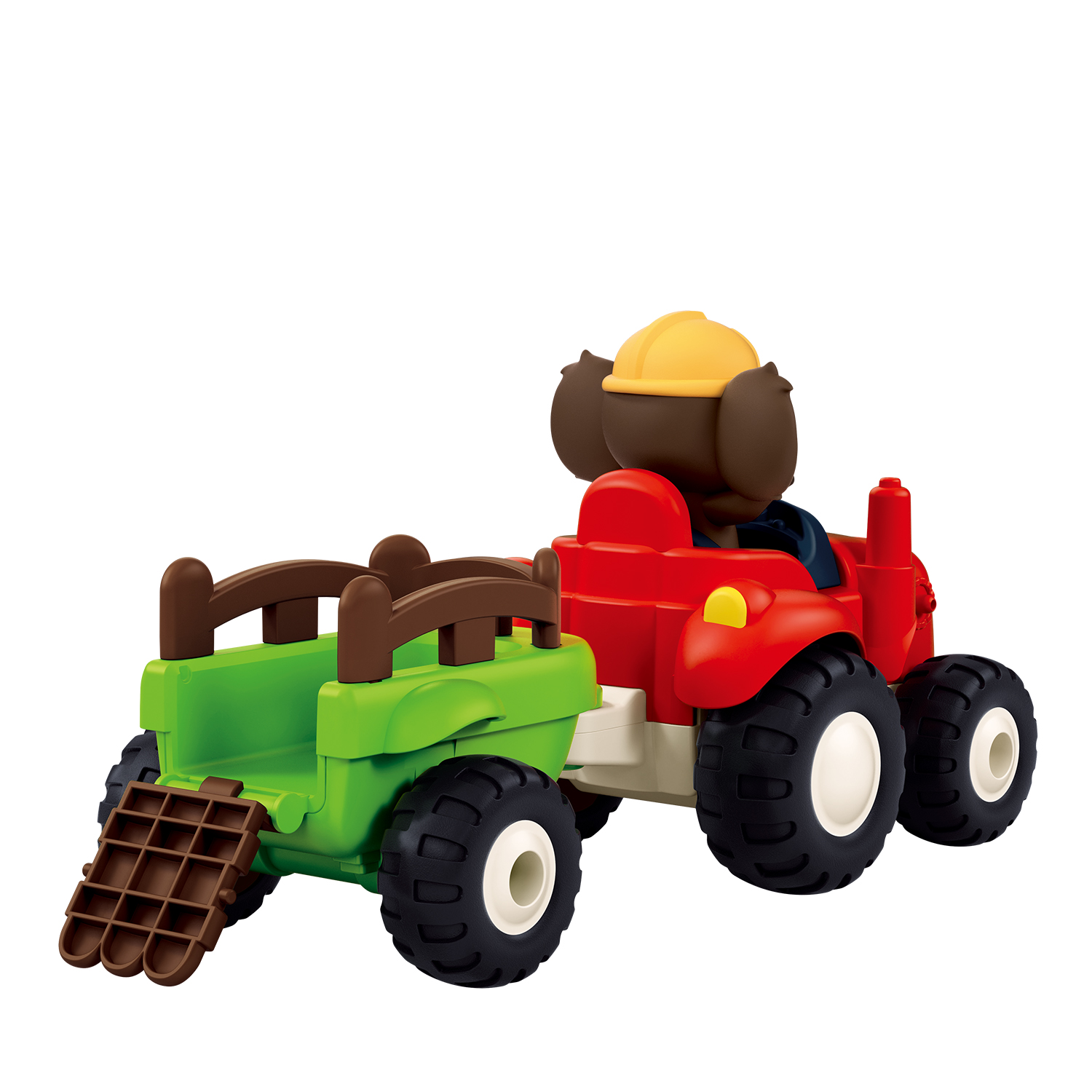 Конструктор SLUBAN Чебурашка на тракторе 15 дет. - фото 3