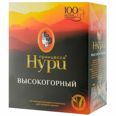 Чай черный Принцесса Нури Высокогорный 100пак