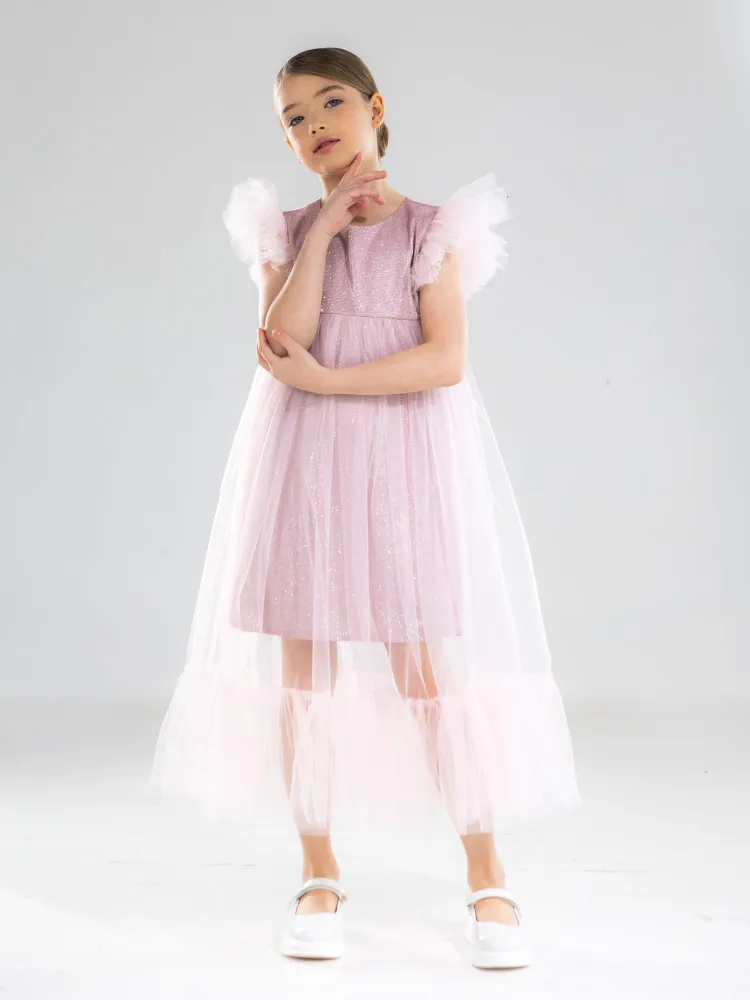 Платье LELUkids LD0108_наоми_розовый - фото 5