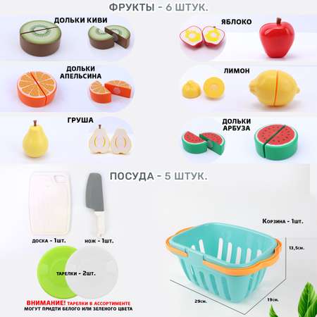 Игрушка TIPTOPOLIS продукты 22 предм.