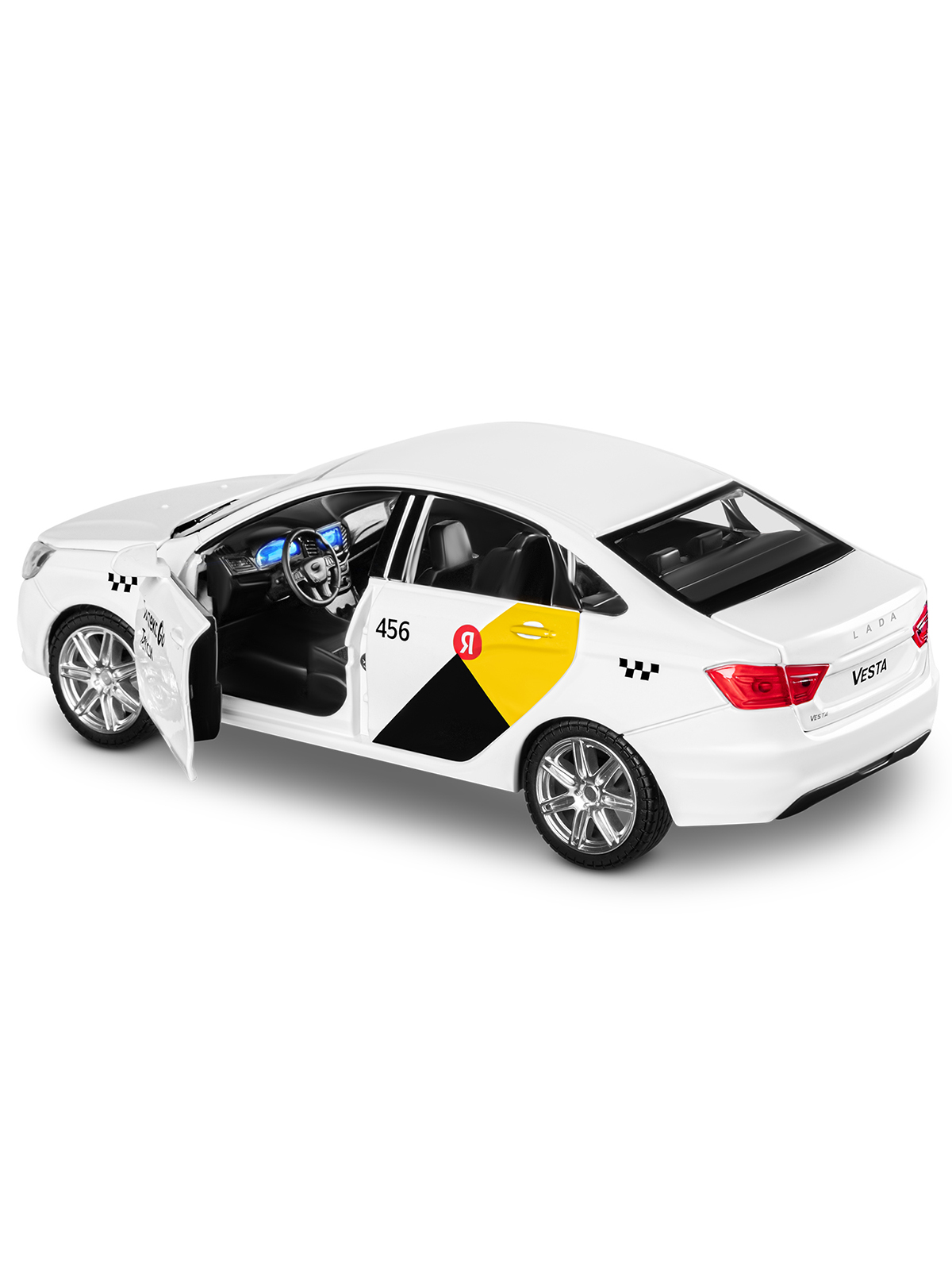 Автомобиль Яндекс GO LADA Vesta Такси озвучено Алисой 1:24 JB1251344/Яндекс GO - фото 24