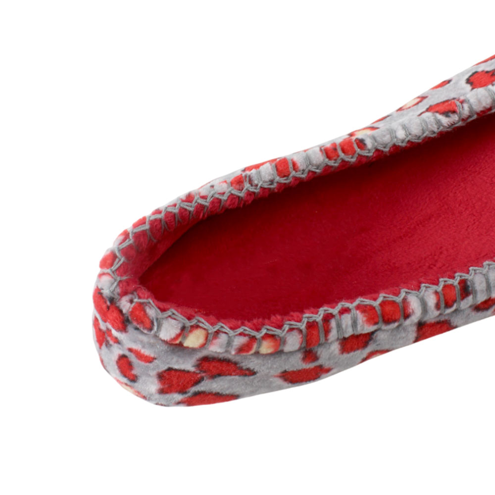 Тапочки Europen A9008-СВ EUROPEN Тапочки домашние,серо-красный - фото 4