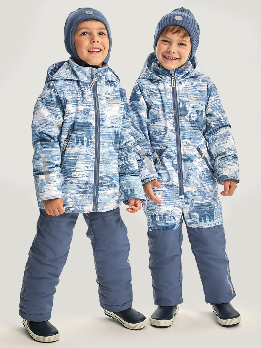 Комбинезон NIKASTYLE 8м1326 деним/серый - фото 12