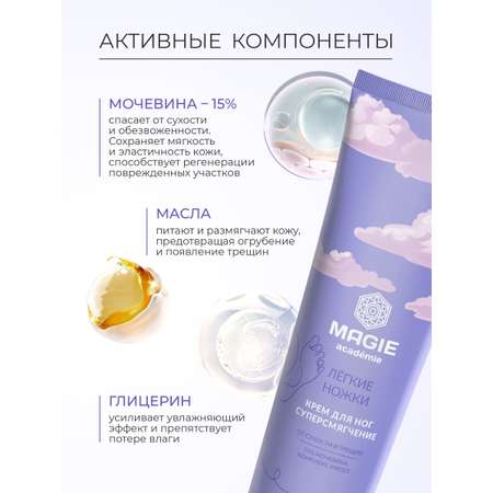 Крем MAGIE academie Лёгкие ножки Супер смягчение 100 мл