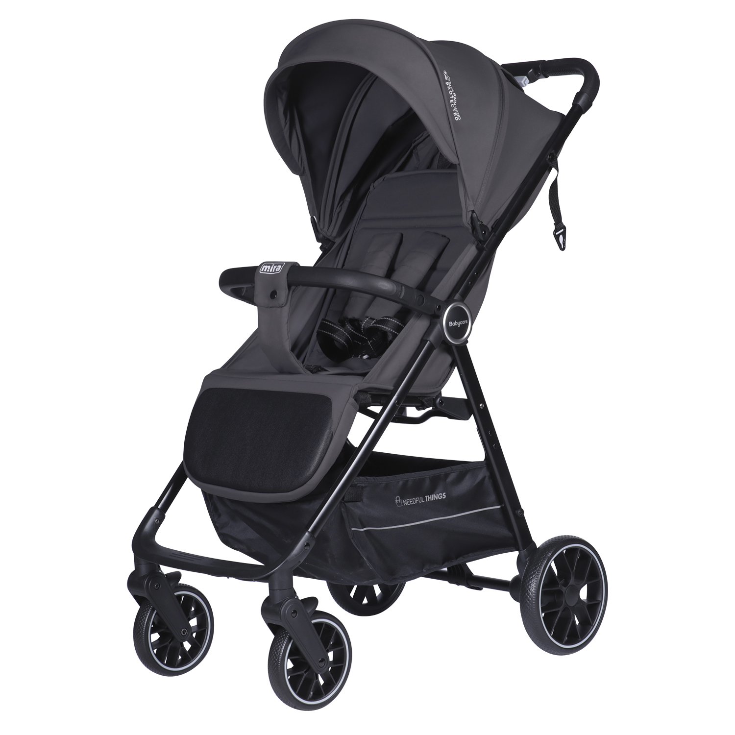 Изображение товара Коляска прогулочная BabyCare Mira серый серебряный