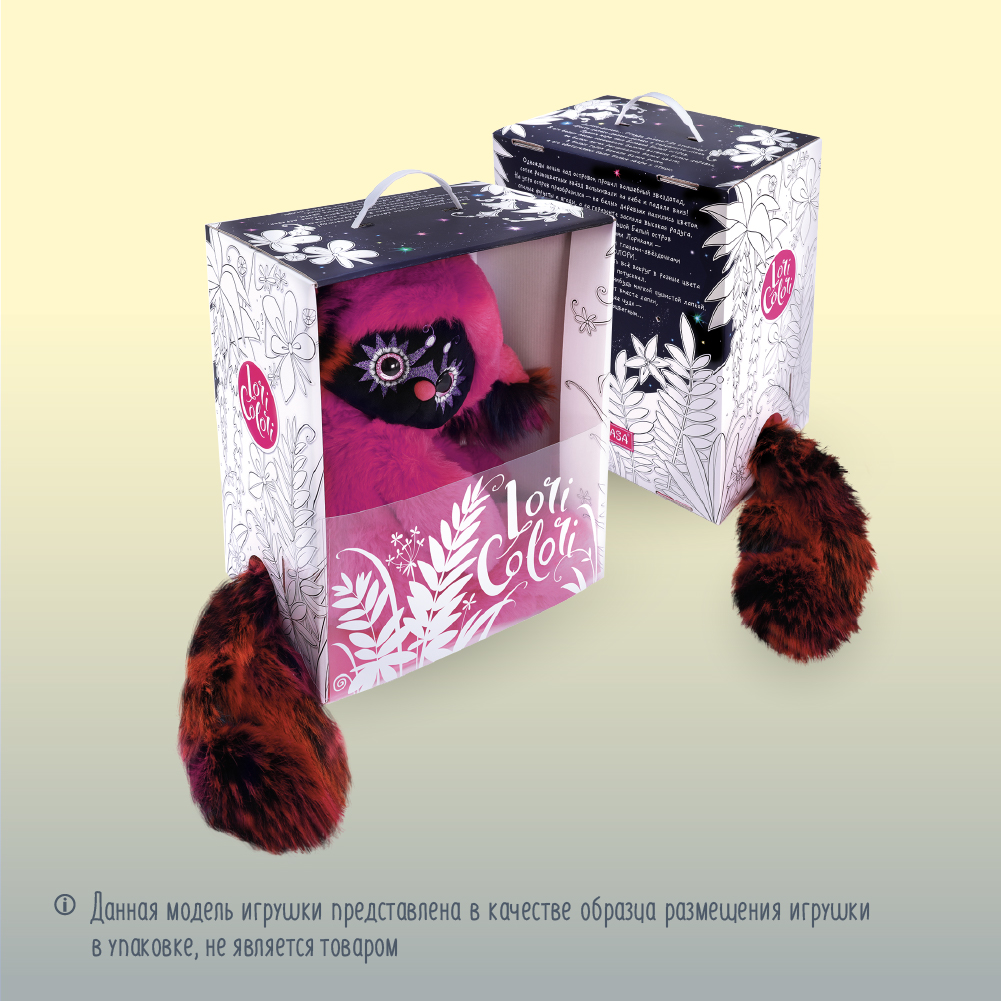 Мягкая игрушка BUDI BASA Лори Колори Эйка желтый 30 см LR30-03 - фото 10