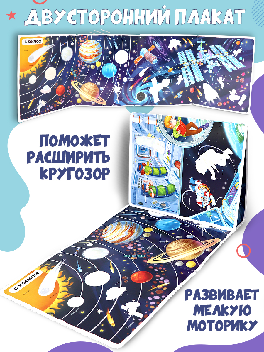 Многоразовые наклейки "В космосе" Malamalama Энциклопедия для детей - фото 9
