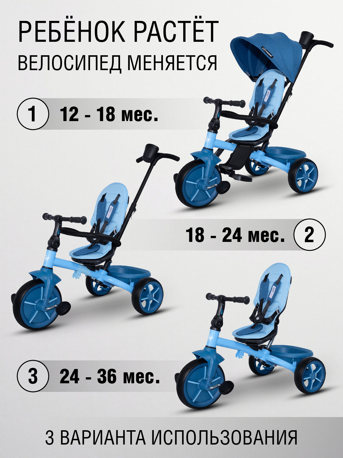 Трехколесный велосипед CITYRIDE - фото 2