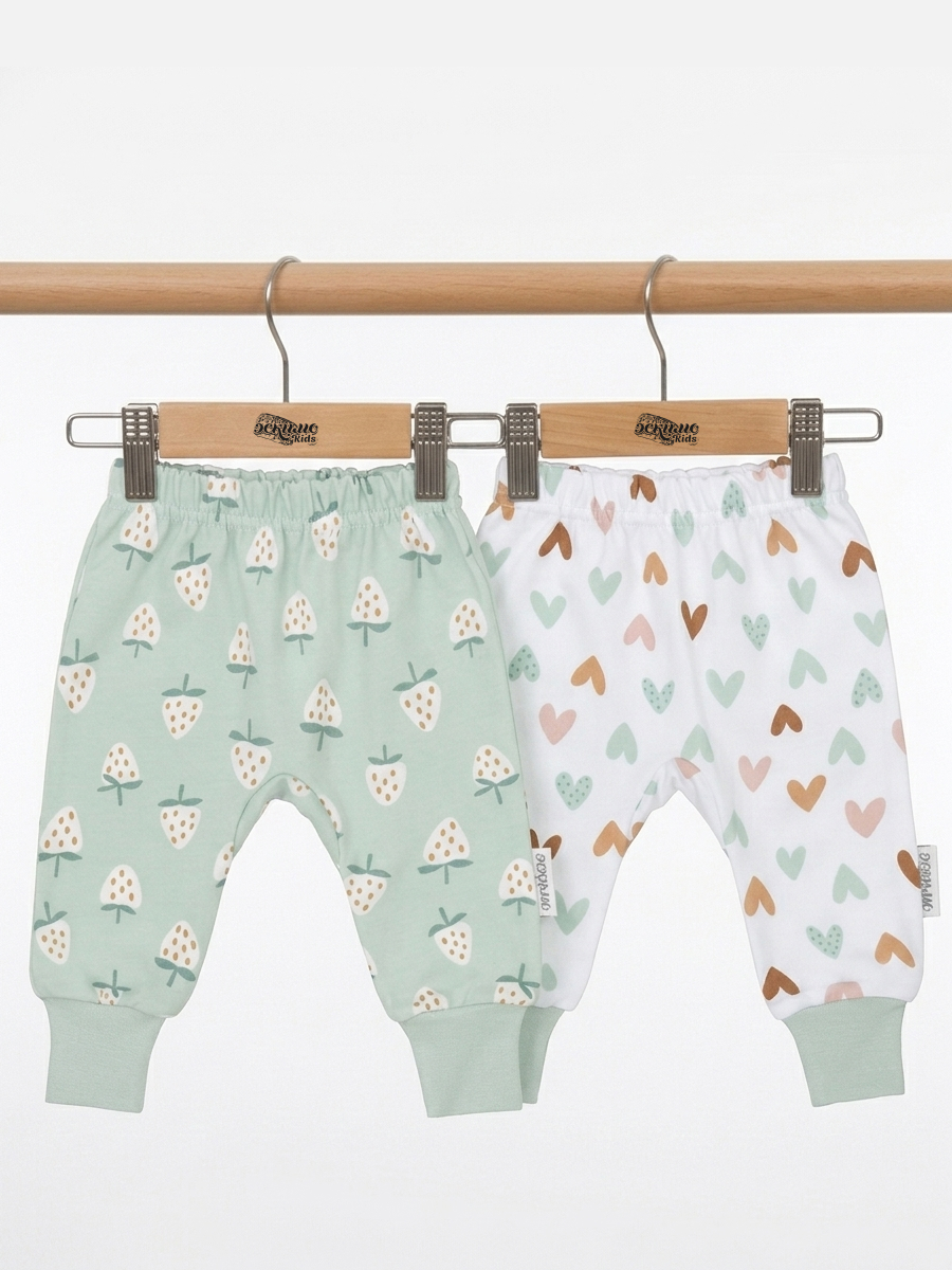 Изображение товара Комплект штанишек для новорожденных Эскимо 2 шт трикотаж высокий манжет универсальный Изображение товара Комплект штанишек для новорожденных Эскимо 2 шт трикотаж высокий манжет универсальный