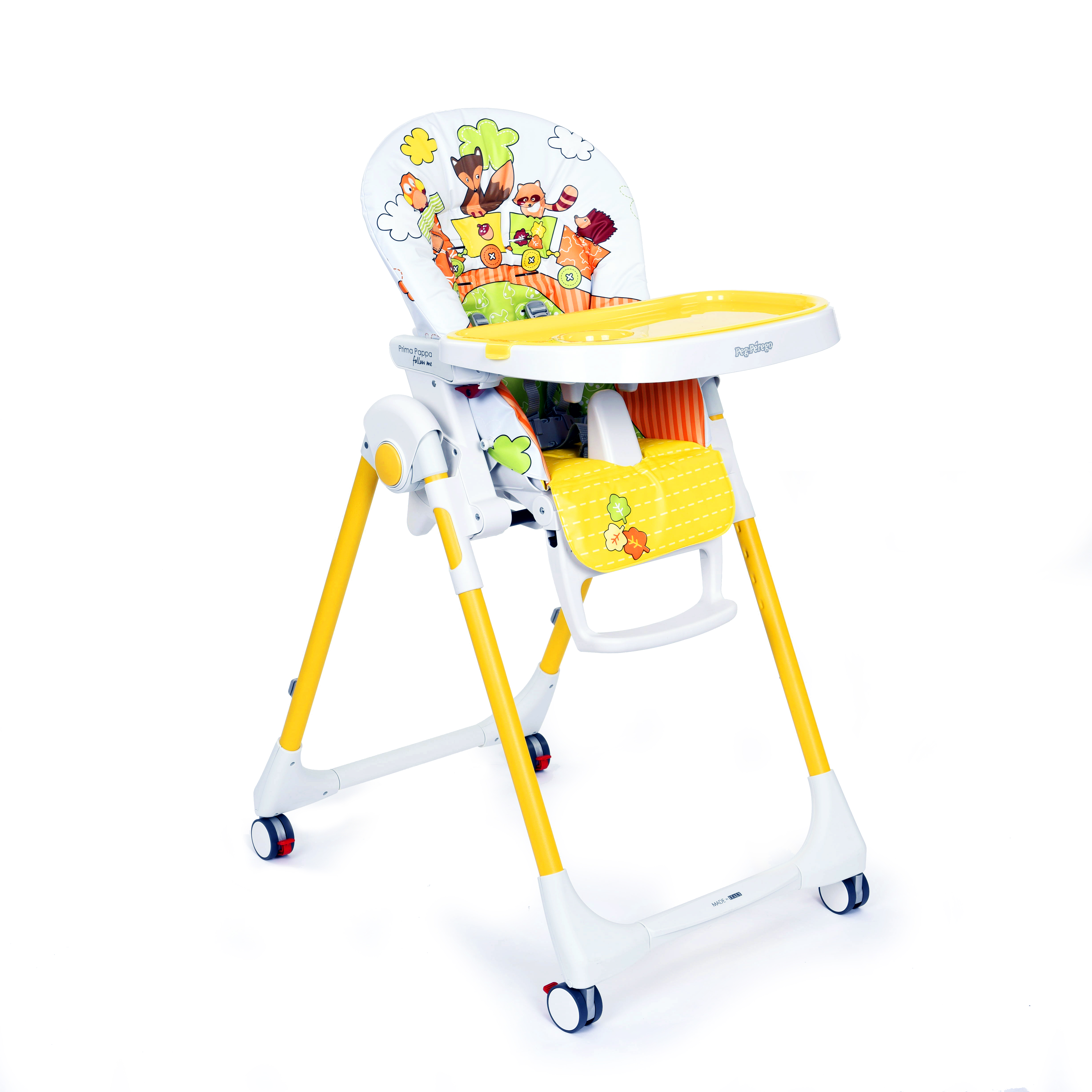 Стульчик для кормления Peg-Perego Prima Pappa Follow Me желтый - фото 4