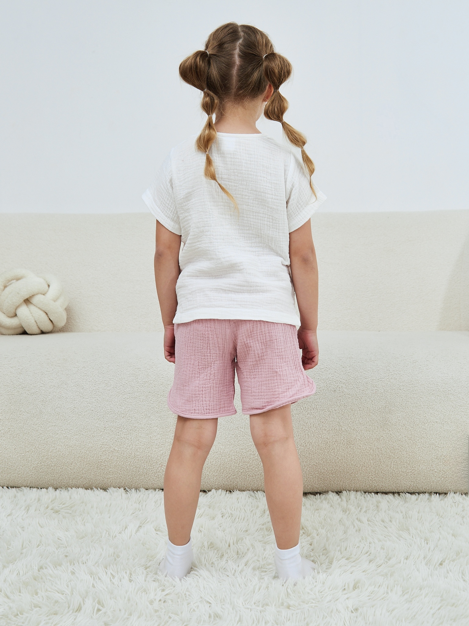 Шорты MOUN Шорты_муслин_розовый - фото 4