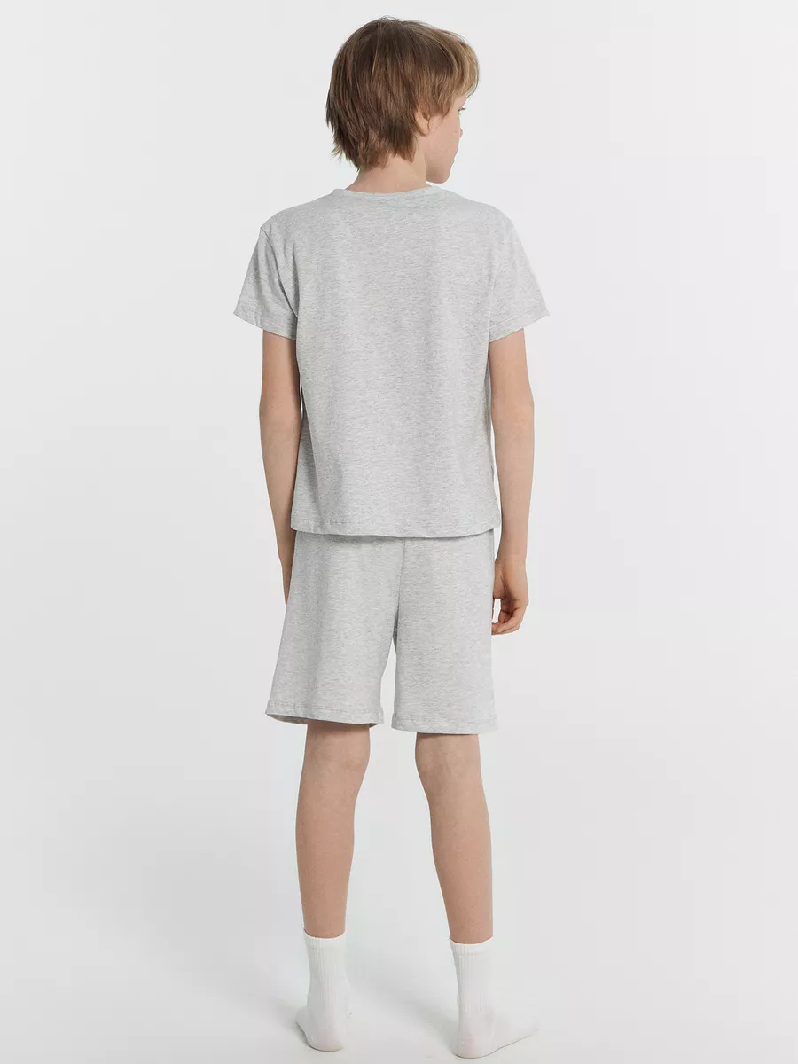 Пижама Mark Formelle (Марк Формэль) 563322-1/серый меланж 4306-А +печать - фото 3