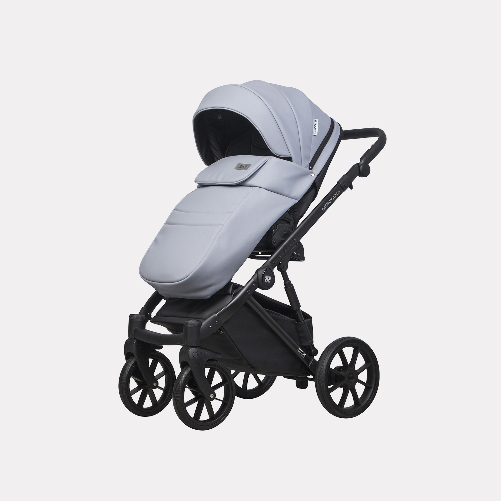 Коляска 2в1 Riko Basic Montana Ecco серый - фото 5