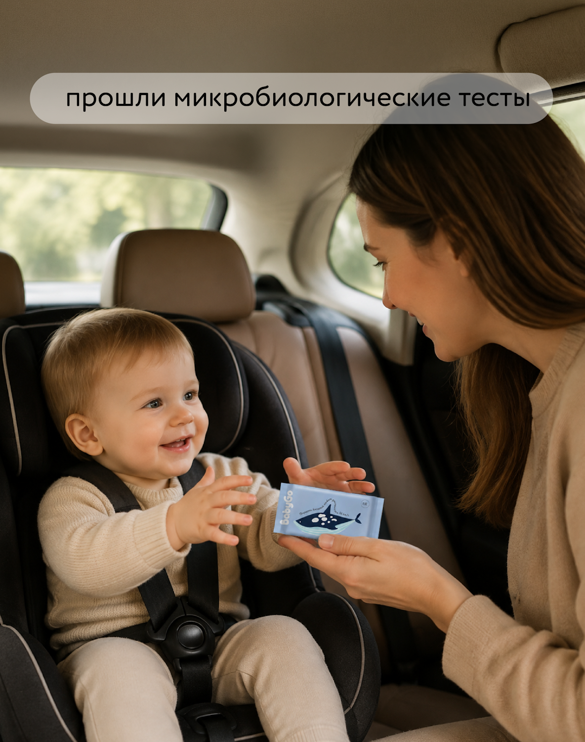 Влажные салфетки BabyGo антибактериальные 8 упак. 8 шт. - фото 3
