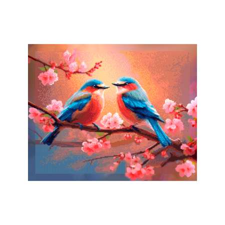Алмазная мозаика Art on Canvas Влюбленные пташки в ассортименте