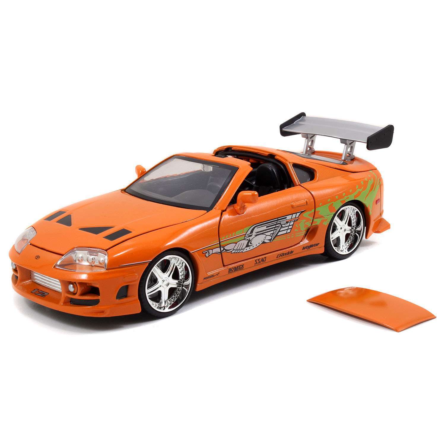Автомобиль Fast and Furious Toyota Supra-Orange 1995 1:24 97168 - фото 4