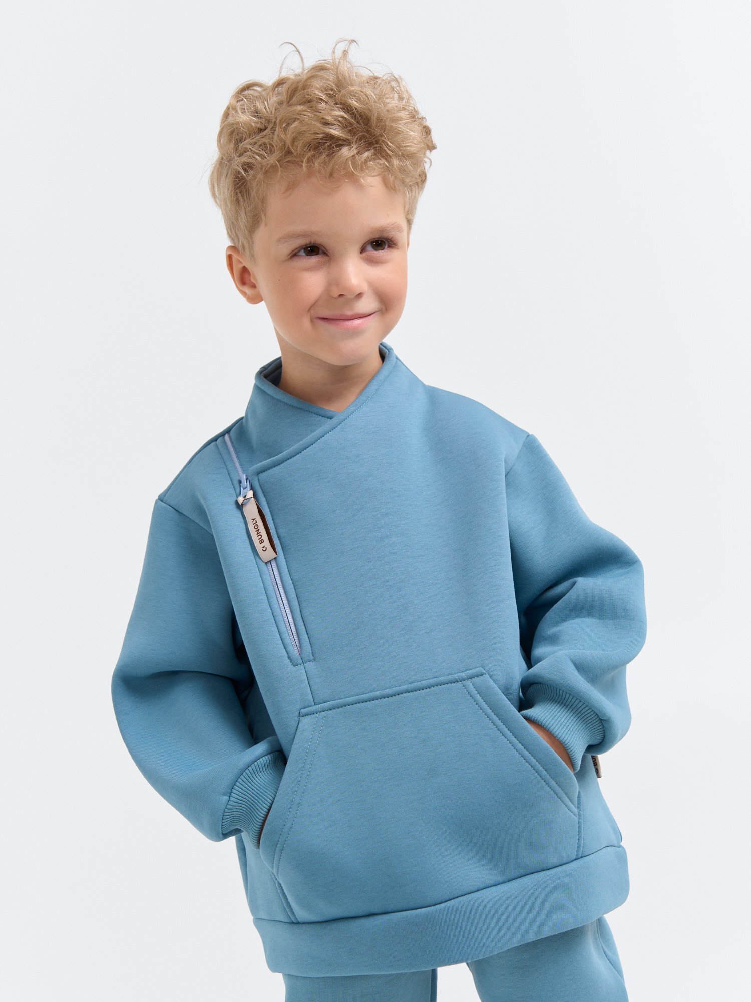 Толстовка BUNGLY 1R8895/Деним - фото 1