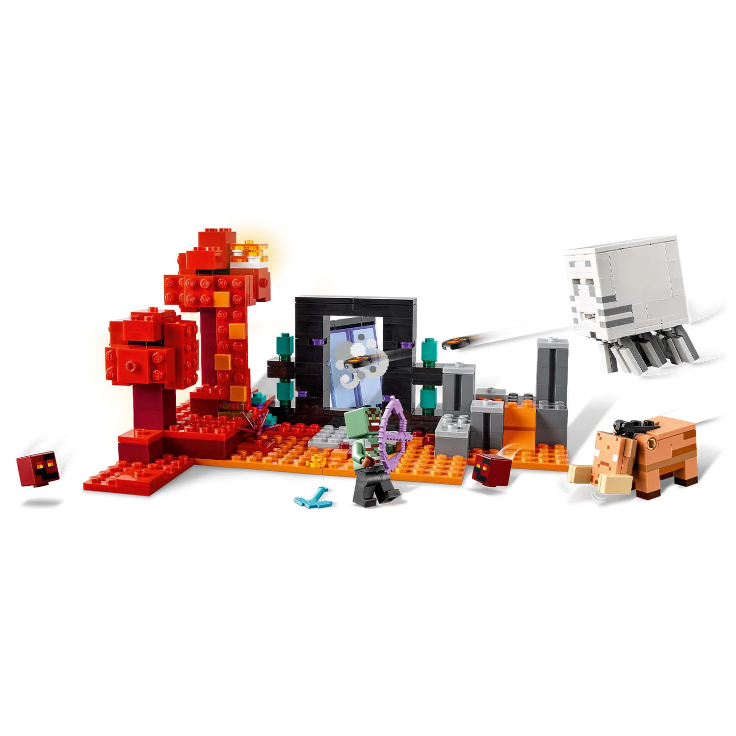 Конструктор LEGO Minecraft Засада у Нижнего портала блочный - фото 5