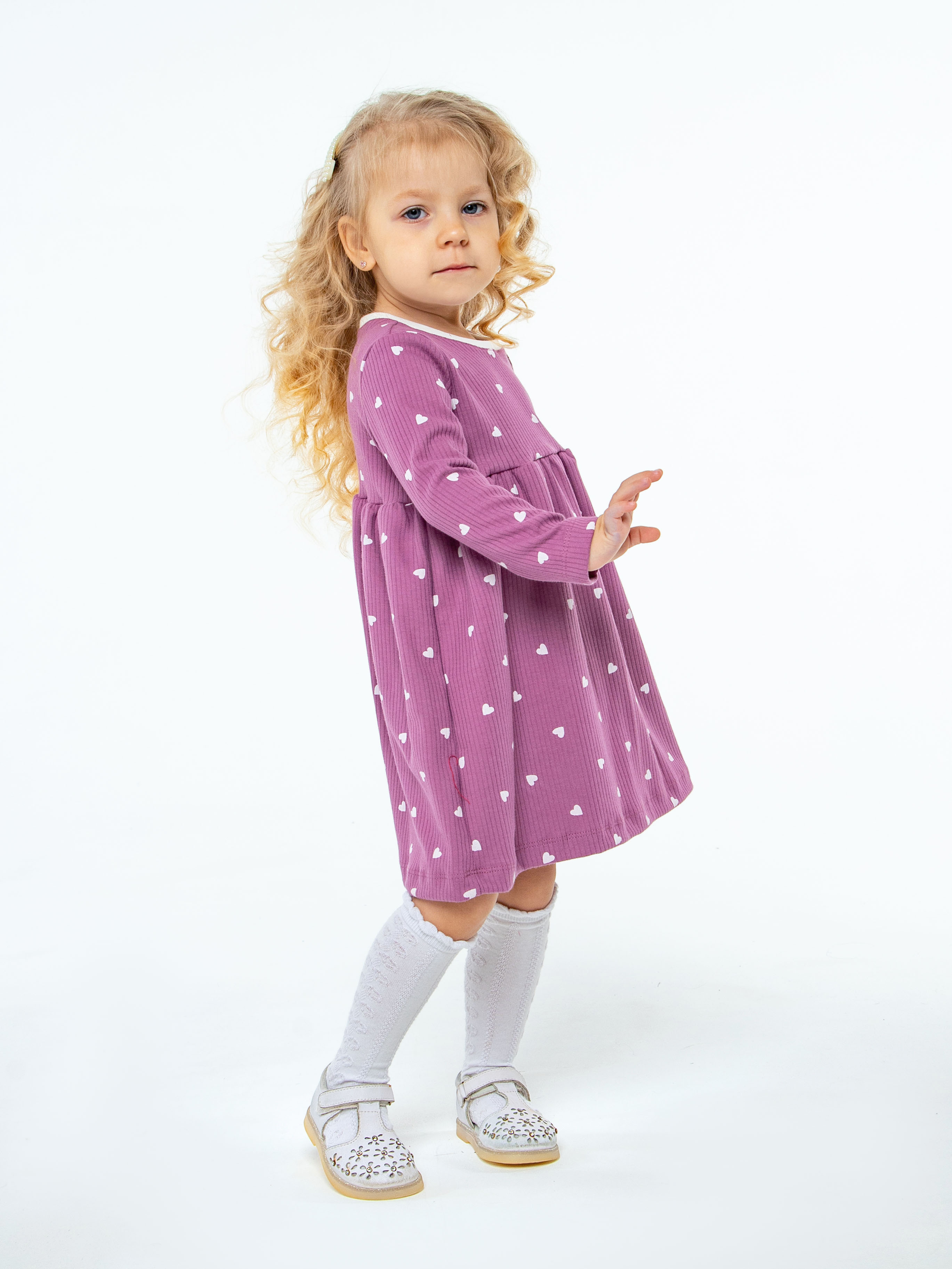 Платье LEVA платье для девочки_мелодия сердец - фото 10