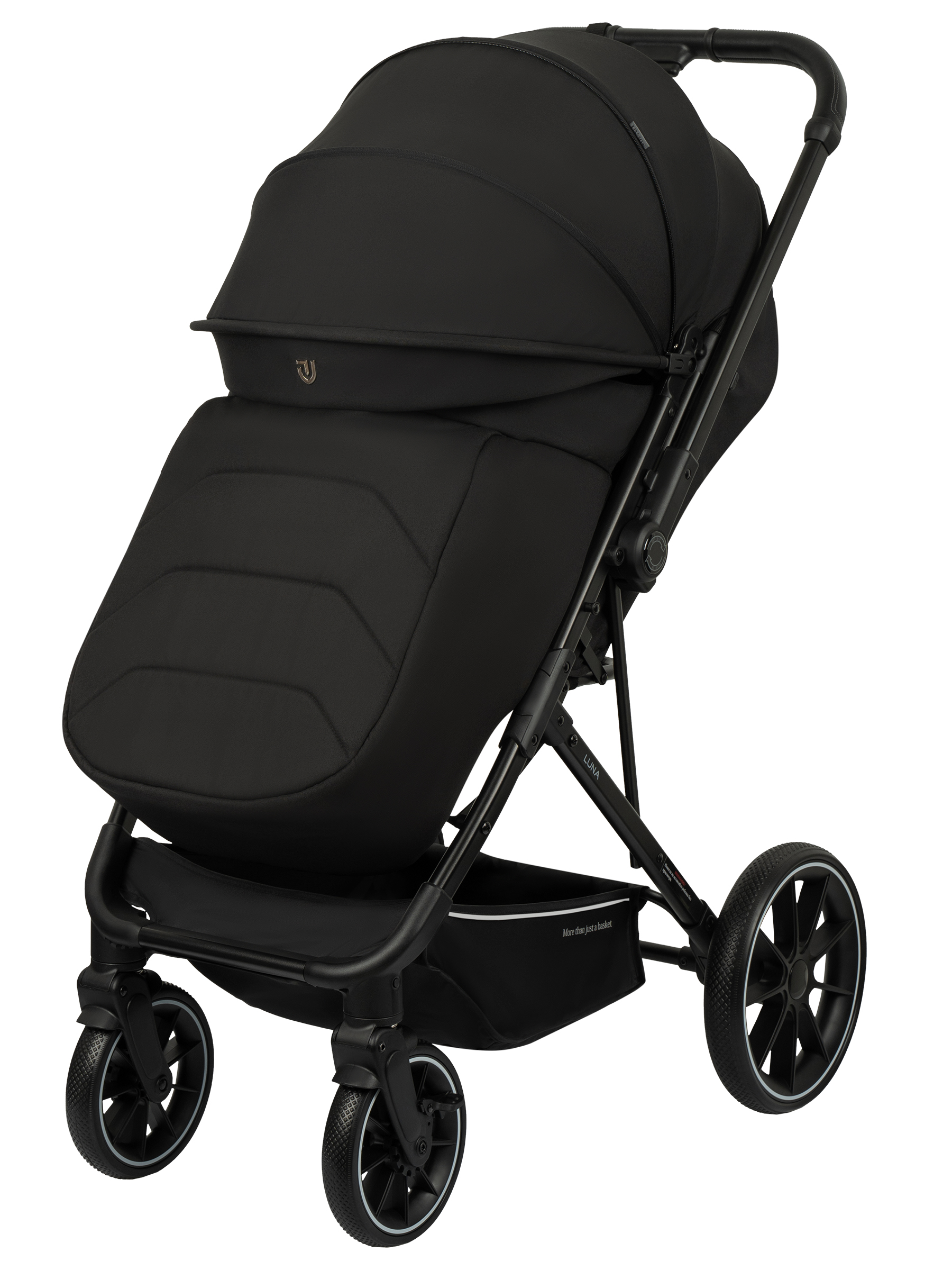 Коляска прогулочная JOVOLA LUNA черный - фото 3