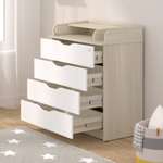 Комод пеленальный aton baby furniture Loft (шимо светлый, белый)
