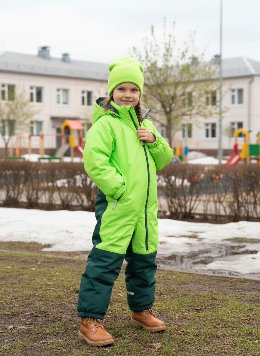 Комбинезон Arctic kids 30-042 зеленый - фото 2