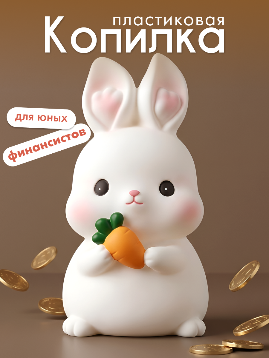 Копилка пластиковая iLikeGift Зайчик - фото 1