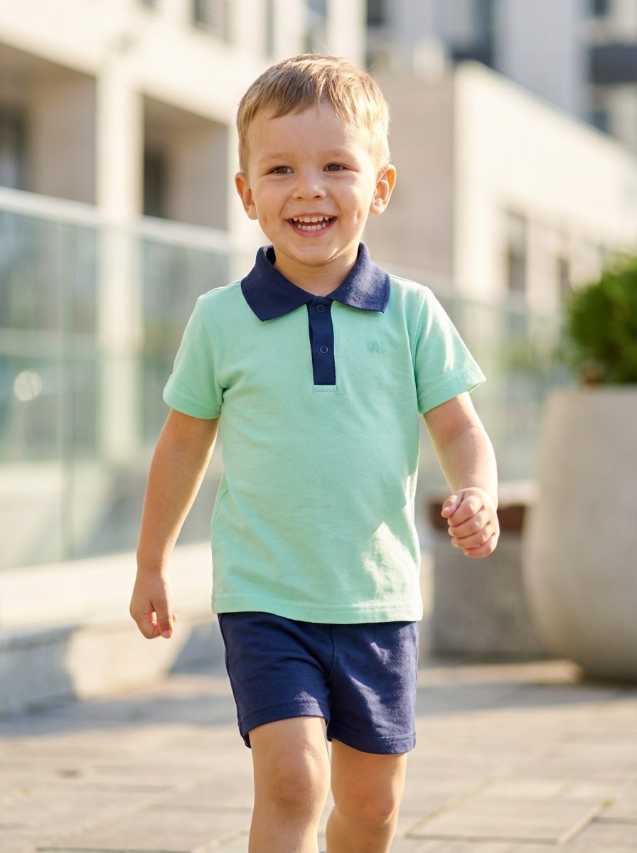 Футболка-поло КЛЯКСА ПОЛО750Бирюза - фото 3