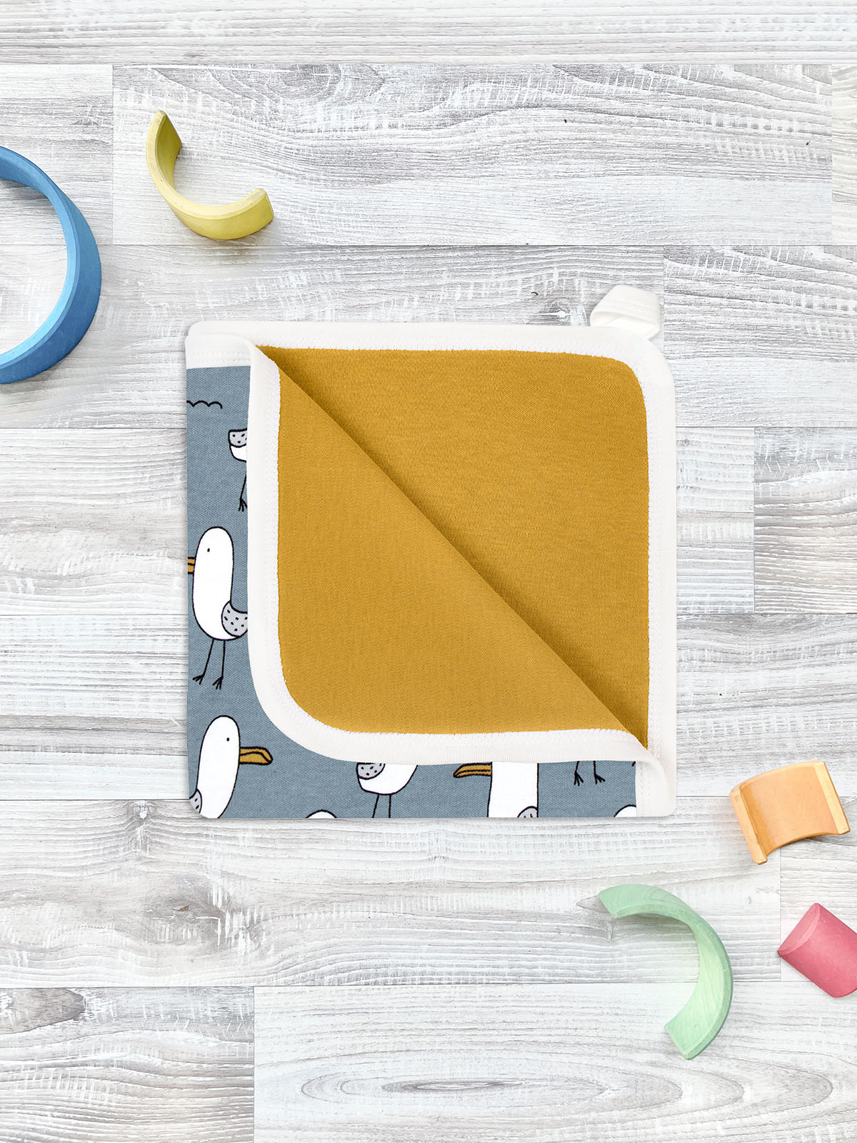 Плед Mjolk Чайки 80 x 120 см хлопок - фото 2