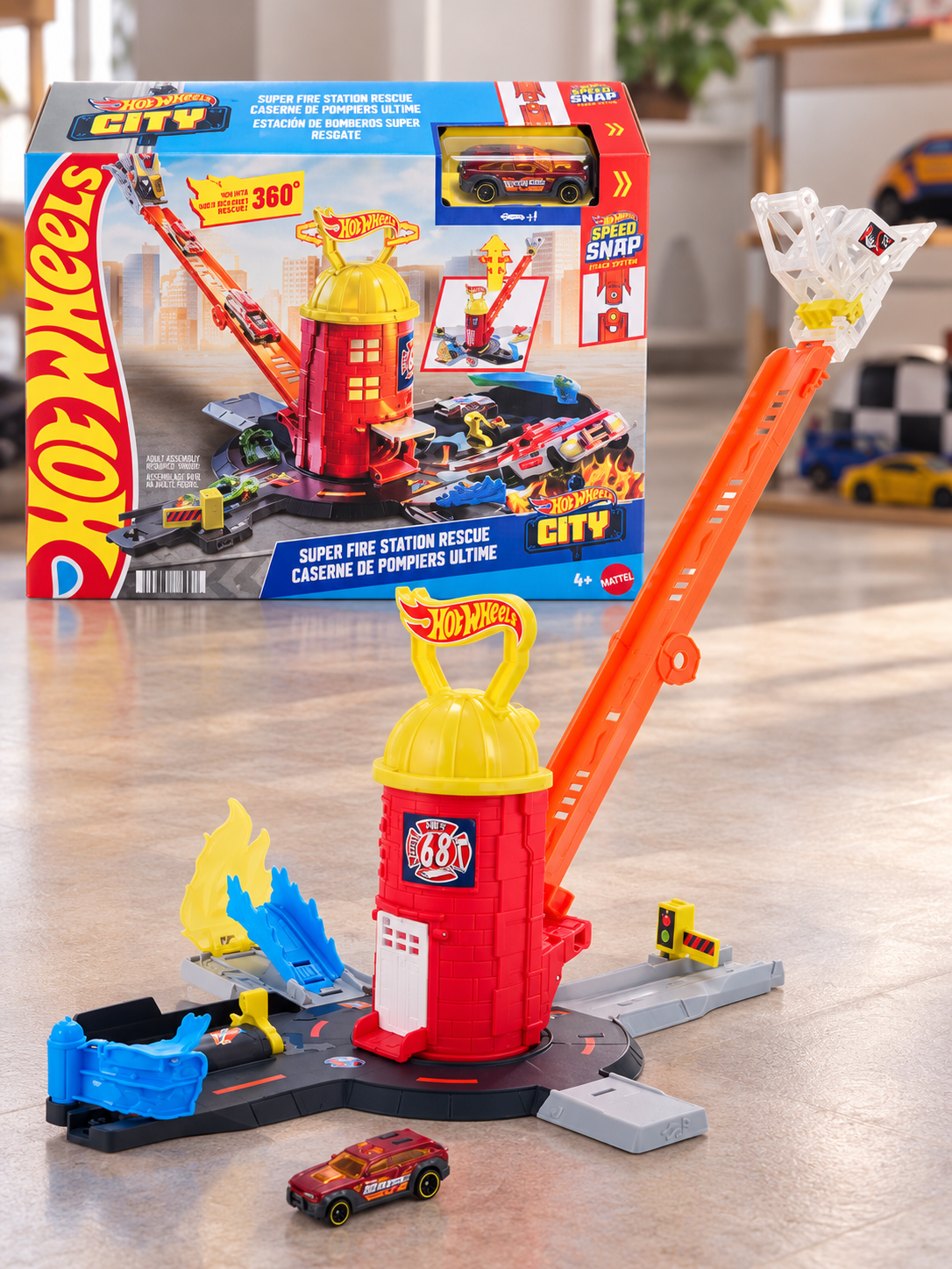 Трек Hot Wheels City Супер пожарная станция JHL95 - фото 1