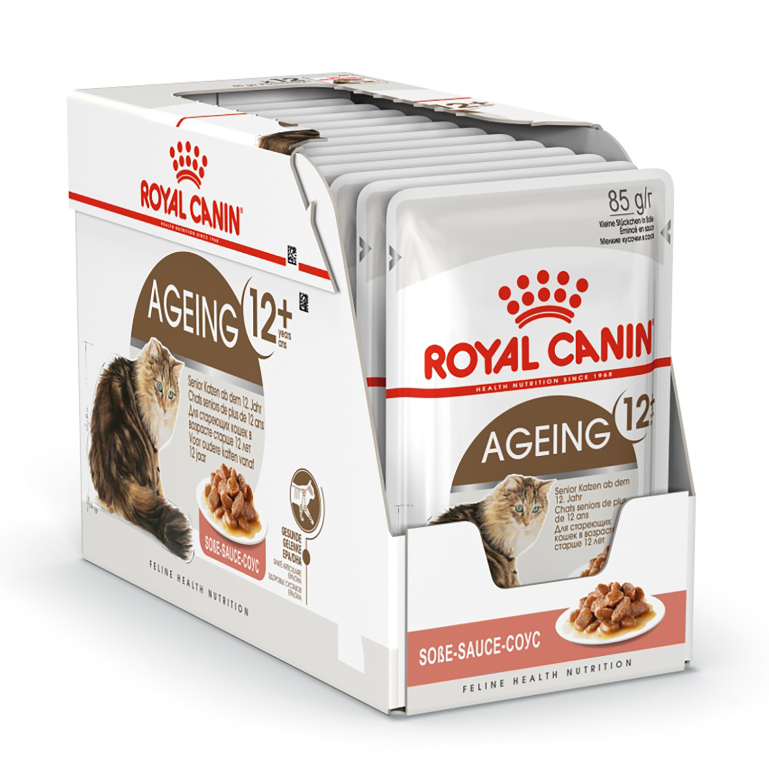 Корм влажный для пожилых кошек ROYAL CANIN Ageing 85г соус пауч - фото 4