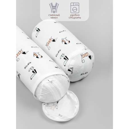 Подушка для боковой поддержки AmaroBaby Nature Anatomy с лузгой гречихи Собачки
