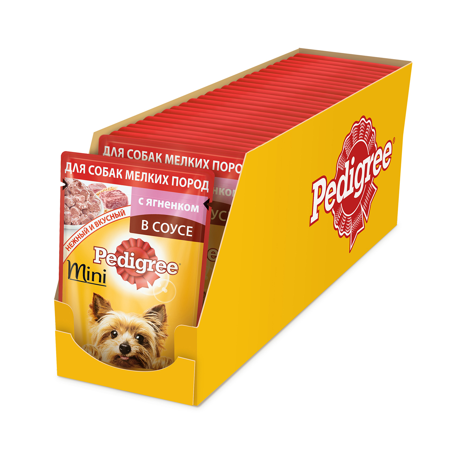 Корм для собак Pedigree для мелких пород с ягненком в соусе пауч 85г - фото 3