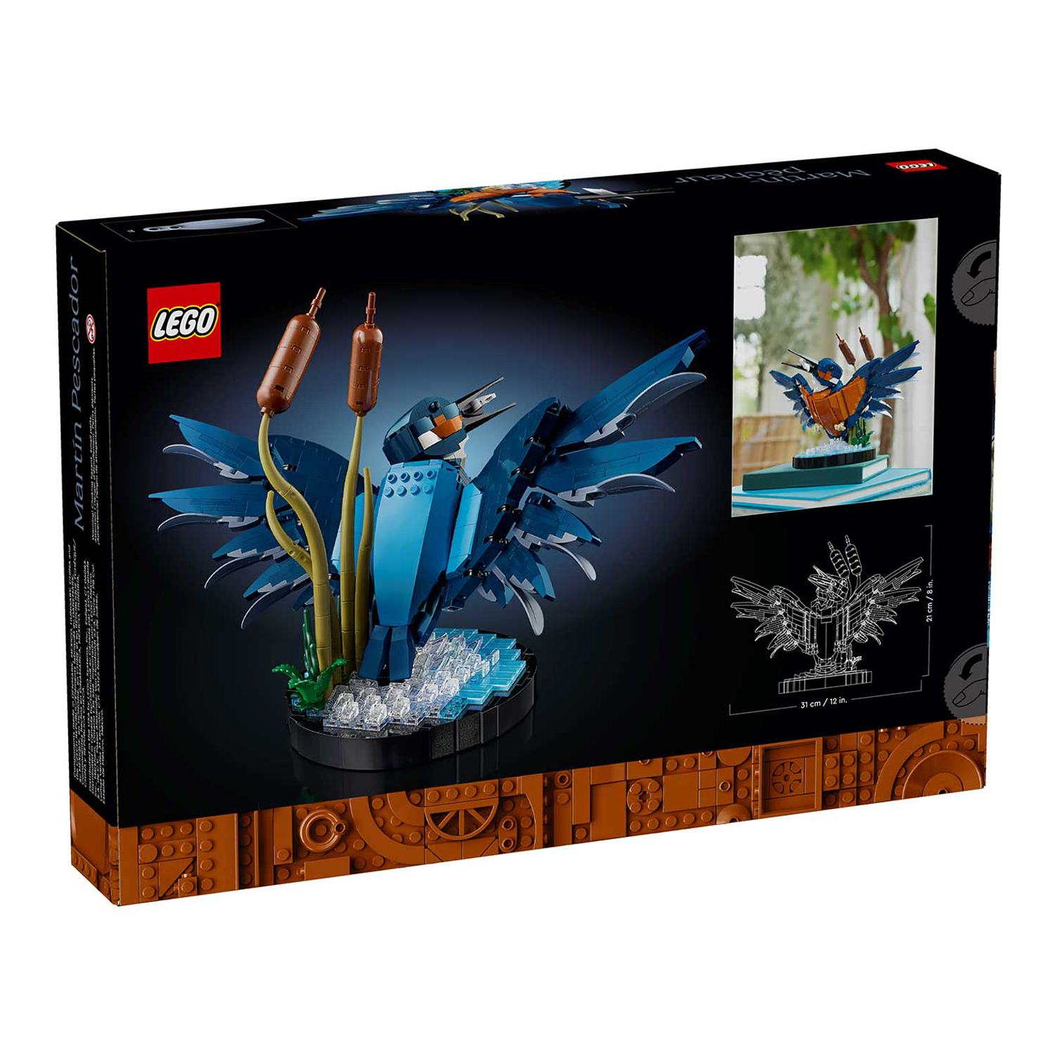 Конструктор LEGO Icons Птица-зимородок блочный - фото 9