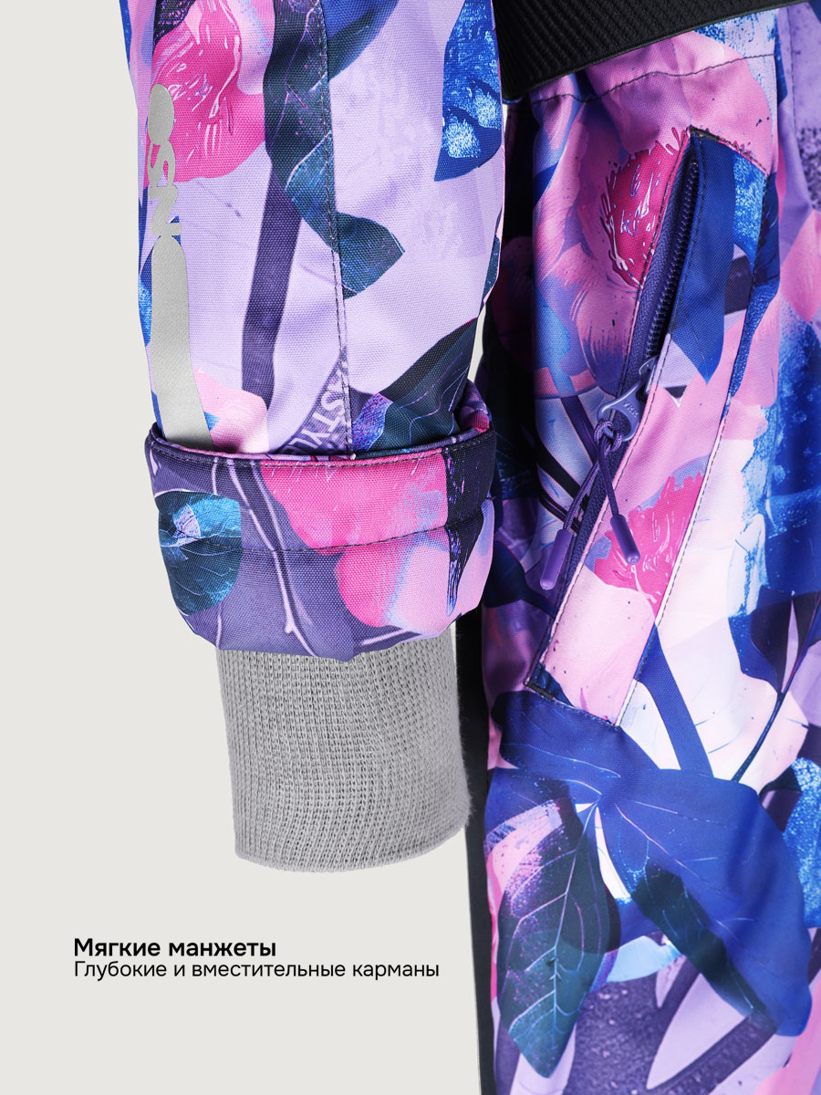 Комбинезон NIKASTYLE 8з1625 фиолет/графит - фото 15