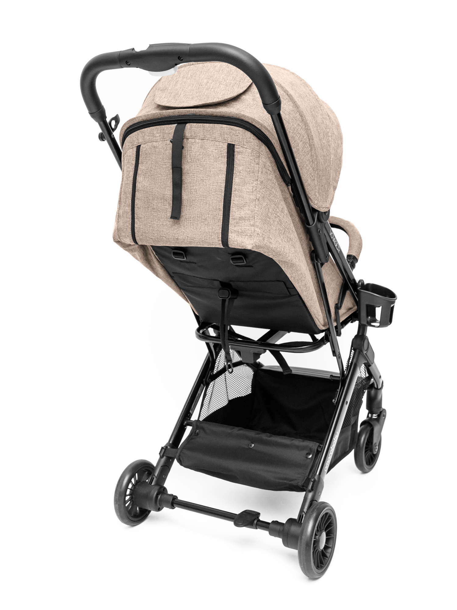 Коляска прогулочная Amarobaby Voyager коричневый - фото 18