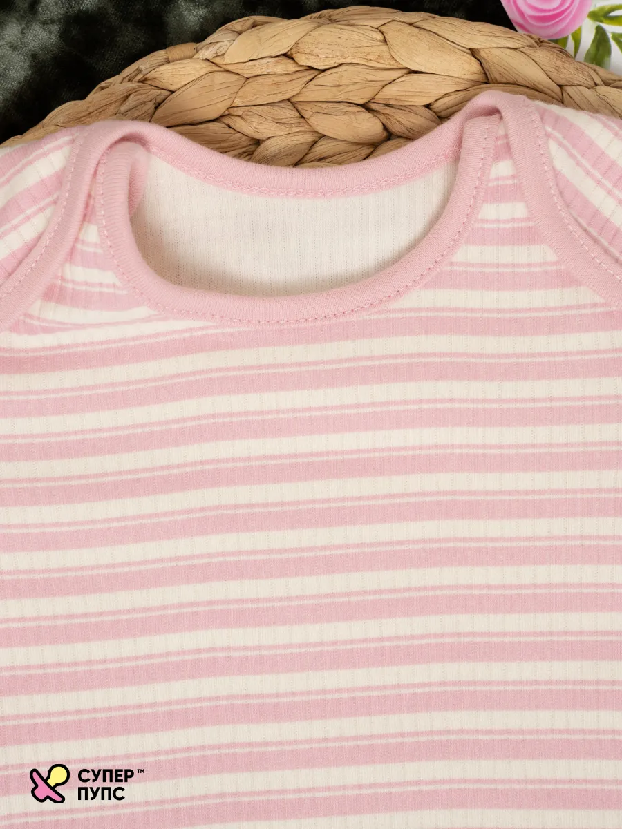 Боди 3 шт Супер Пупс нбр/3пр/бд/коррук/полоска/ягодки - фото 15