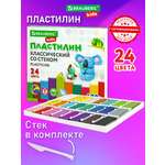 Пластилин Brauberg 24 цв.