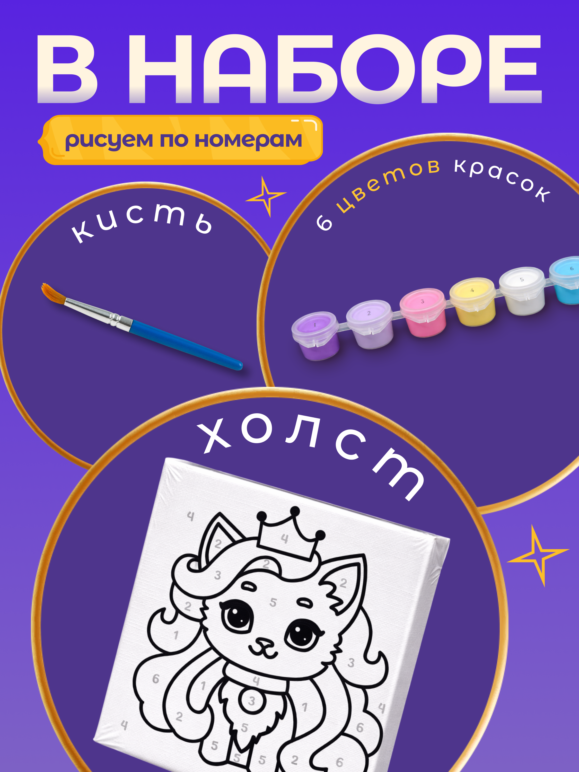 Картина по номерам Magic Stories Кошка - фото 2