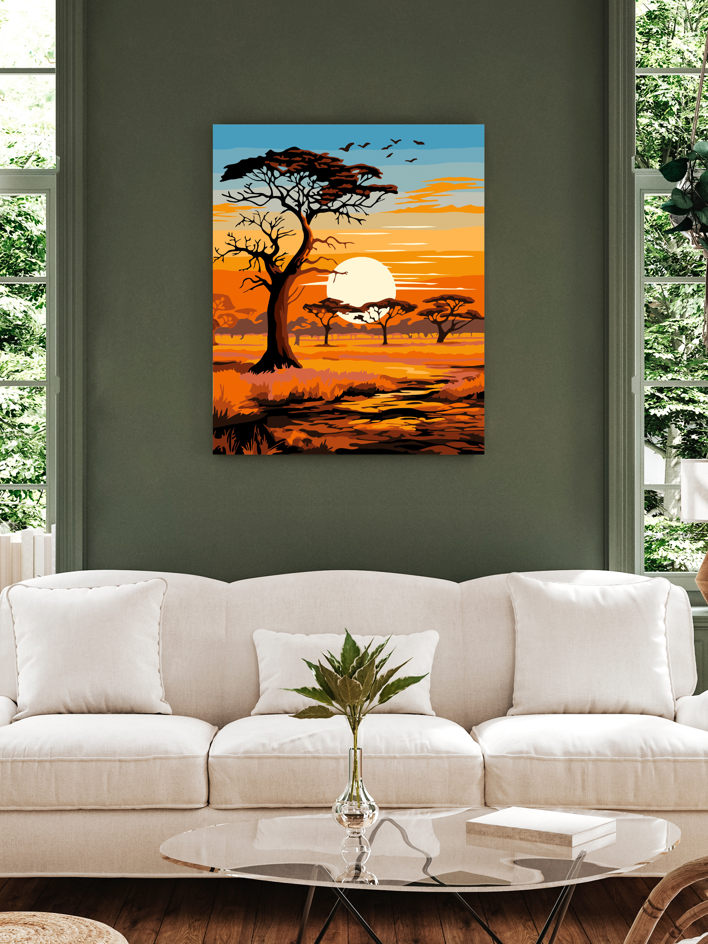 Картина по номерам Art sensation Саванна в ассортименте - фото 3