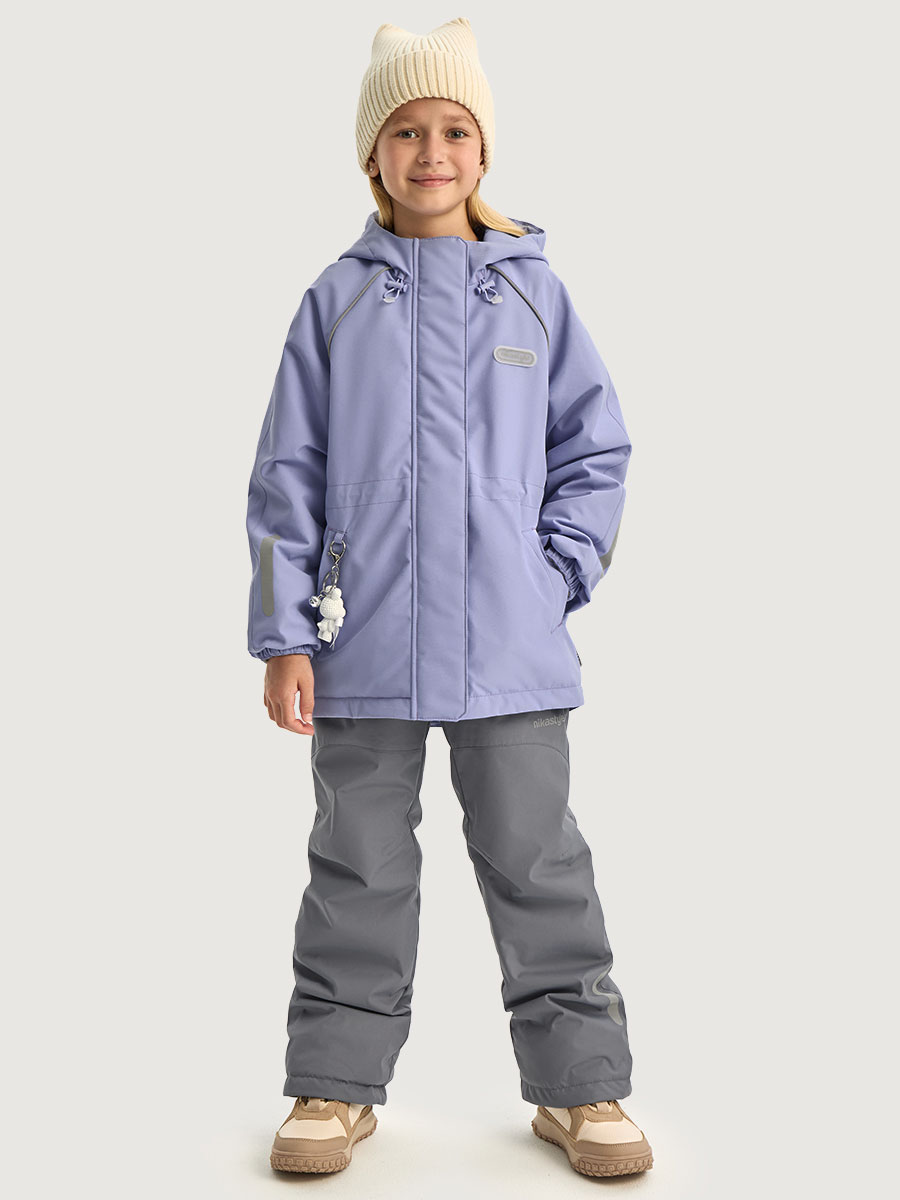 Костюм NIKASTYLE 7м2026 лаванда/светло-серый - фото 1