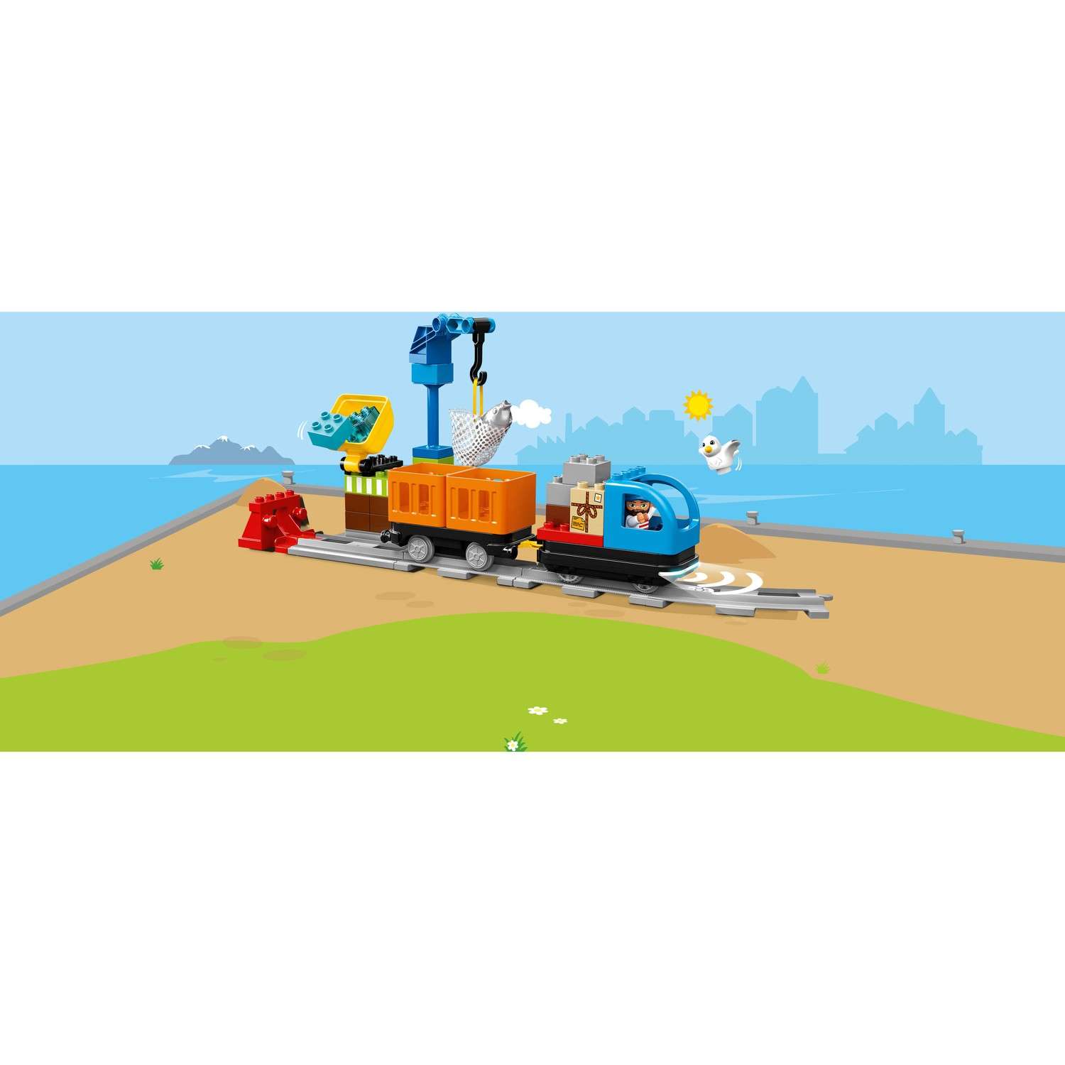 Конструктор LEGO DUPLO Town Грузовой поезд - фото 7