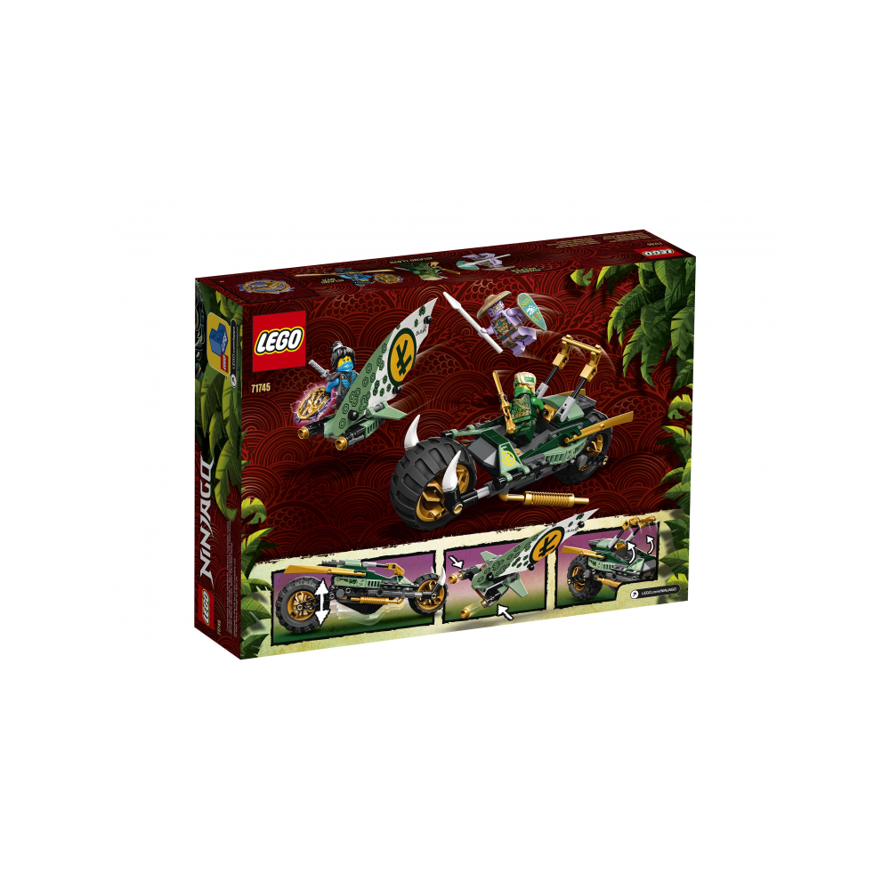 Конструктор LEGO NINJAGO Мотоцикл Ллойда для джунглей 279 дет. - фото 2