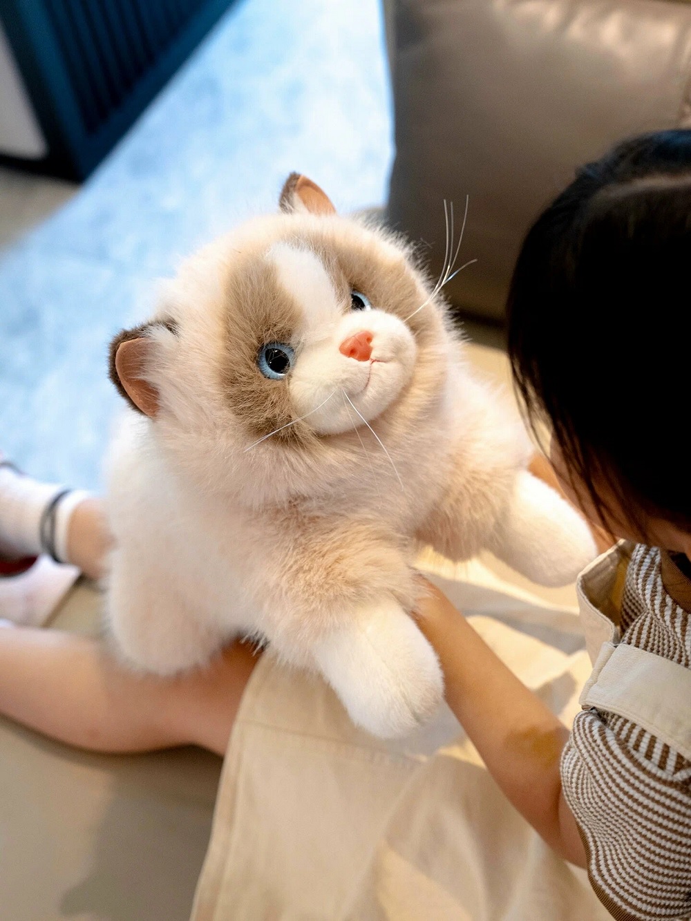 Мягкая игрушка ТОТОША котик плюшевый со звуком 40 см - фото 4