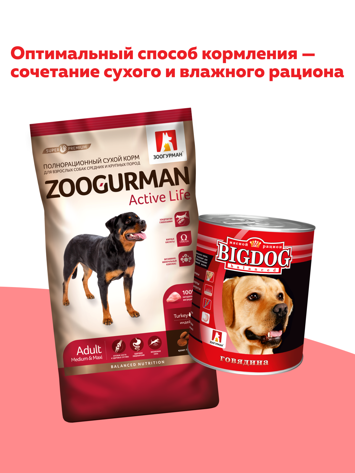 Корм влажный Зоогурман Big Dog Говядина отборная, 850 г х 6 шт. - фото 6