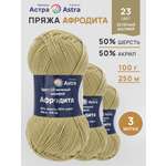 Пряжа для вязания Astra Premium Афродита 100 г 250 м 3 шт зеленый